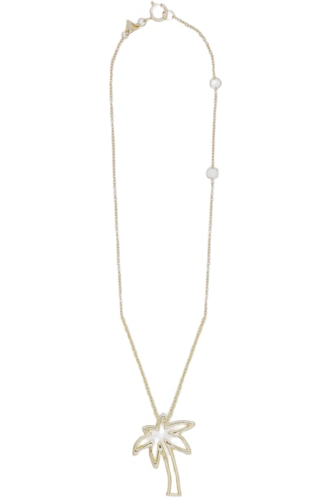 Jewelry for Women Aliita Gold Metal Palmera Necklace