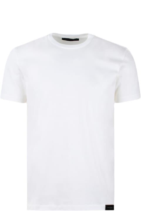 メンズ新着アイテム Low Brand Jersey Cotton Slim T-shirt