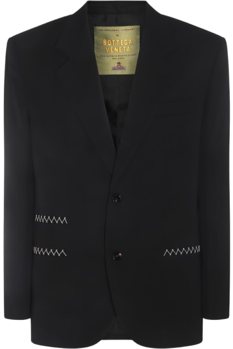 Coats & Jackets for Men Bottega Veneta Black Wool Blazer