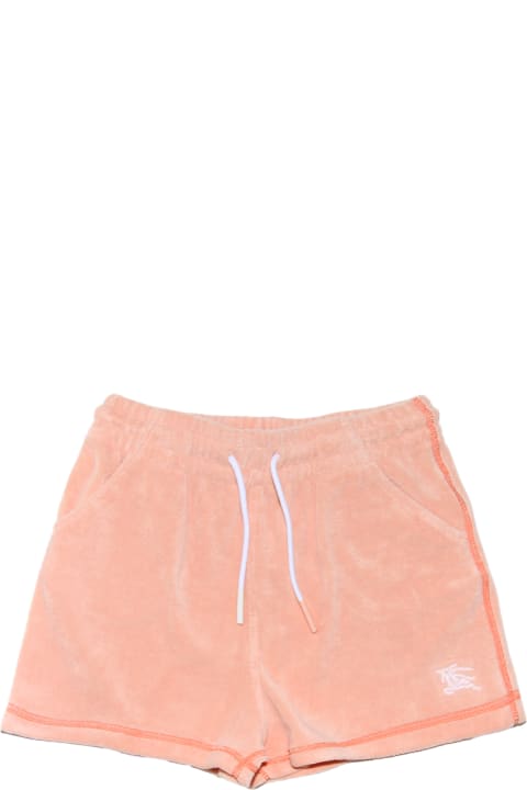 Sale for Girls Burberry Dusky Coral Cotton Blend Shorts