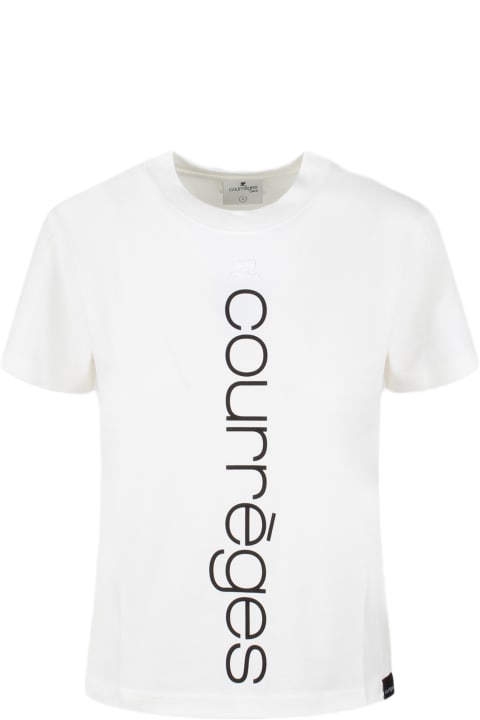 ウィメンズ新着アイテム Courrèges Ac Straight Printed T-shirt