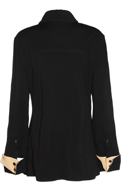 Bottega Veneta Topwear for Women Bottega Veneta Black Viscose Shirt