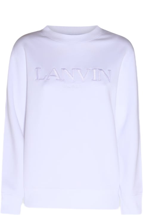 Fleeces & Tracksuits for Women Lanvin White Cotton Sweatshirt