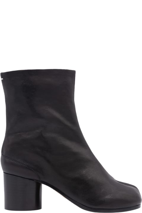 Homeware Maison Margiela Black Leather Tabi Boots