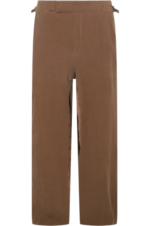 Pants for Men Vivienne Westwood Brown Linen Bertram Pants