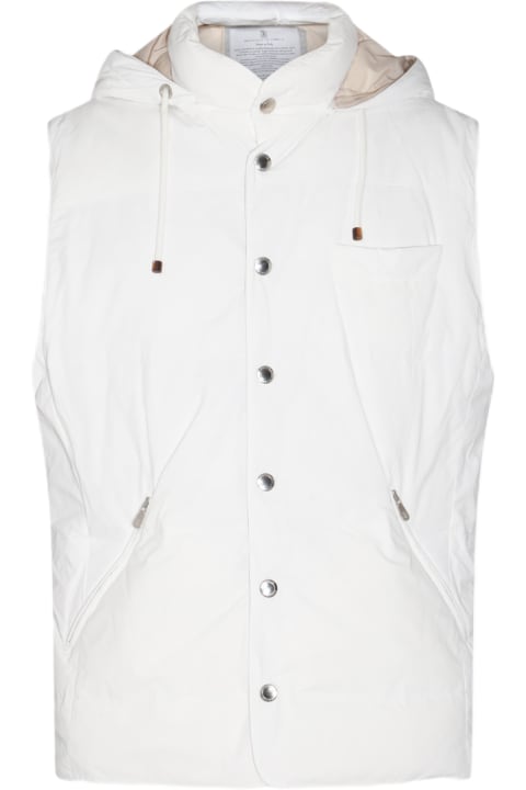 メンズ Brunello Cucinelliのコート＆ジャケット Brunello Cucinelli White Casual Jacket