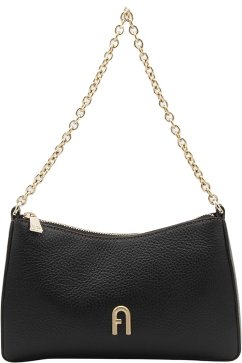 Furla Shoulder Bags for Women Furla Black Leather Primula Shoulder Bag