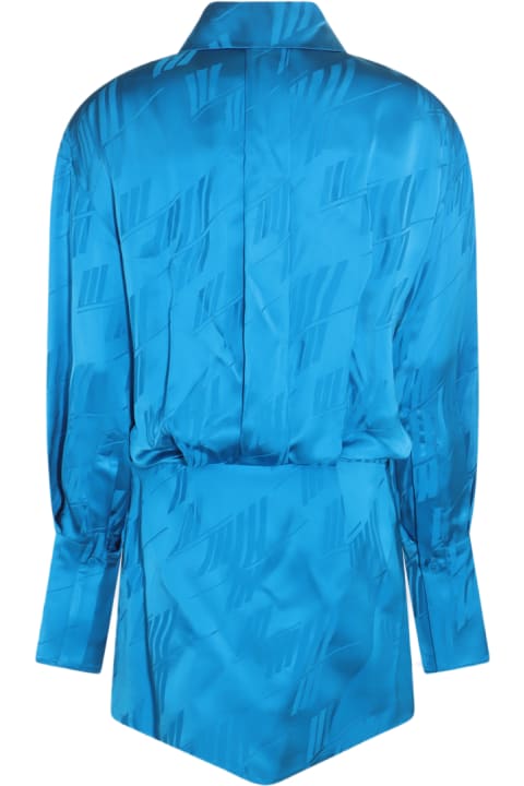 Coats & Jackets for Women The Attico Light Blue Viscose Sylvie Dress