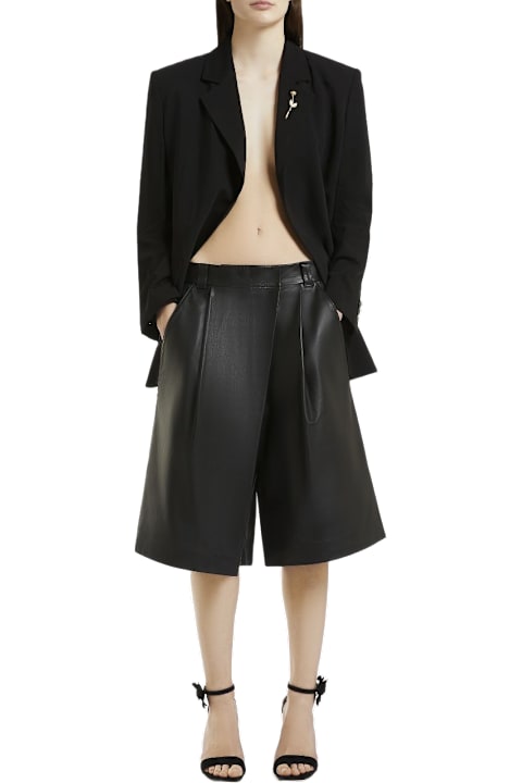 Marella Clothing for Women Marella Leather Maxi Bermuda Shorts