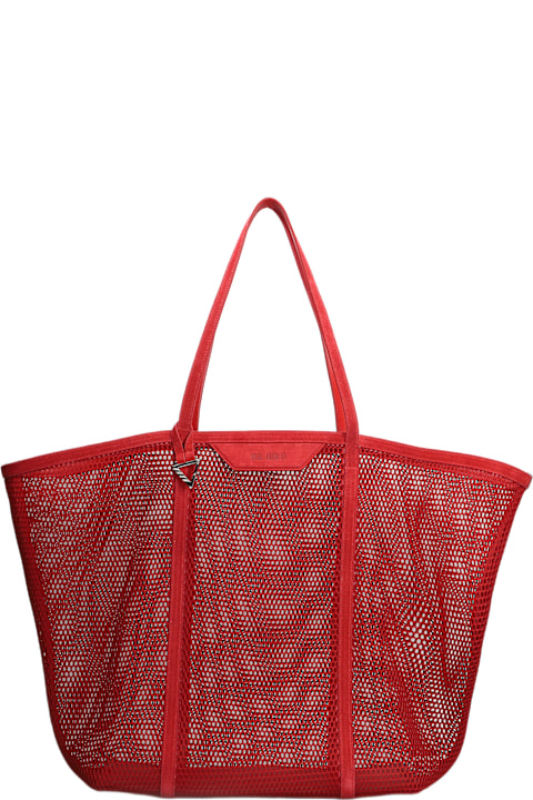 The Attico Totes for Women The Attico Via Del Mare Tote In Red Polyester