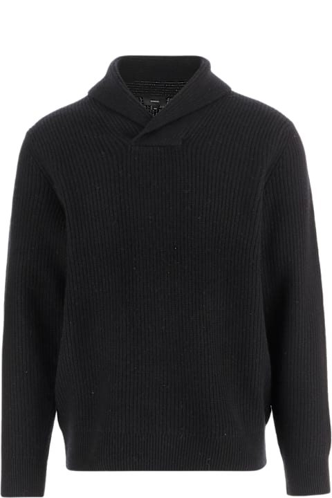 Vince for Kids Vince Wool And Cashmere Sweater With Shawl Collar