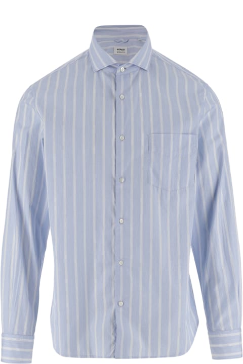 Aspesi Shirts for Men Aspesi Cotton Shirt With Striped Pattern