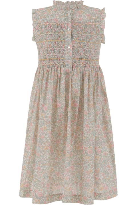 Homeware Bonpoint Cotton Dress With Floral Pattern