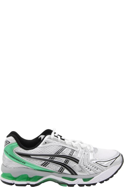 メンズ Asicsのスニーカー Asics White And Green Gel-kayano Sneakers