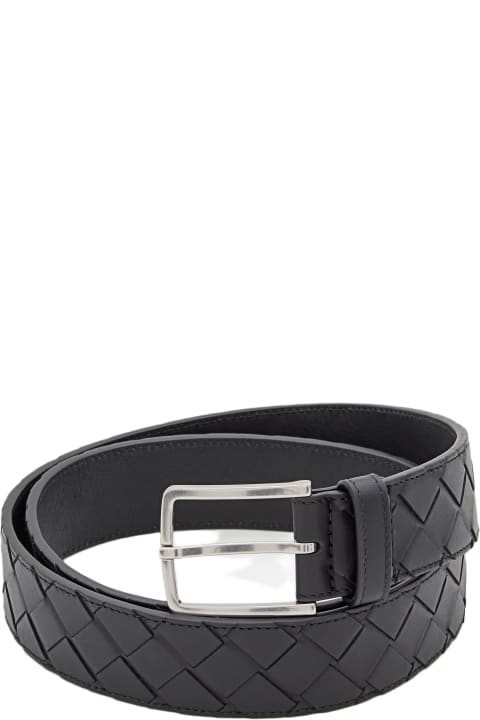 Bottega Veneta Belts for Men Bottega Veneta Intreccio Leather Belt