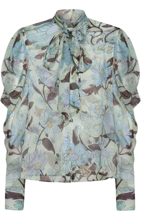 Fashion for Women Stella McCartney Floral Print Silk Shirt