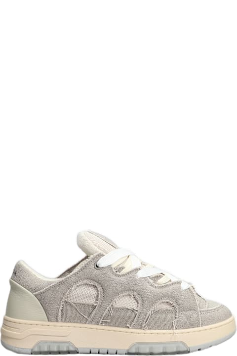 Paura for Men Paura Santha 1 Canvas Sneakers In Beige Canvas