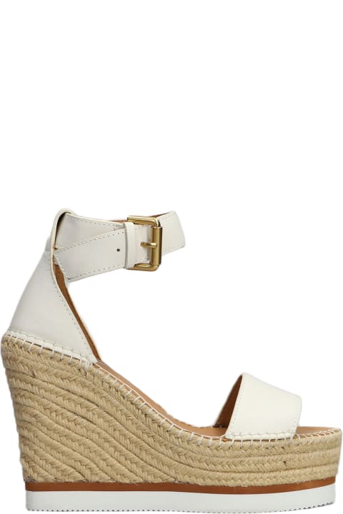 Fashion for Women See by Chloé Glyn Wedges In Beige Leather