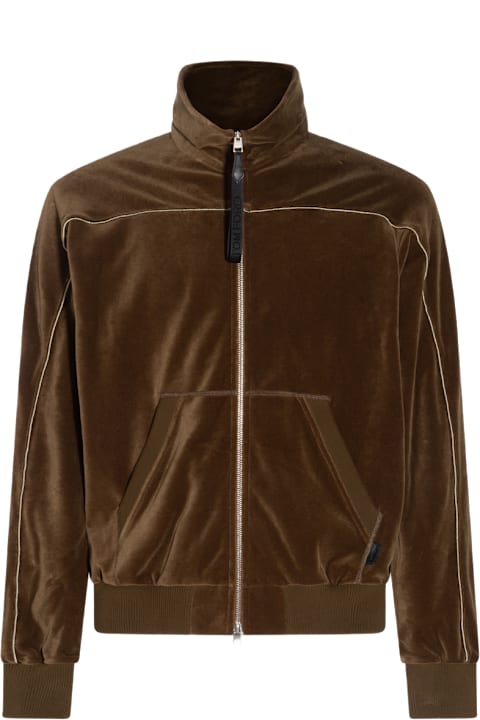 Clothing for Men Tom Ford Dark Green Cotton Sweatshirt