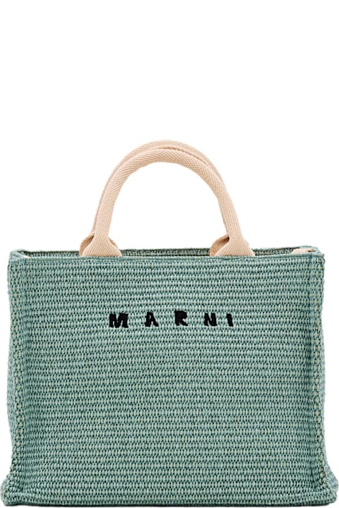Marni Bags for Women Marni Small Basket Raffia Tote Bag
