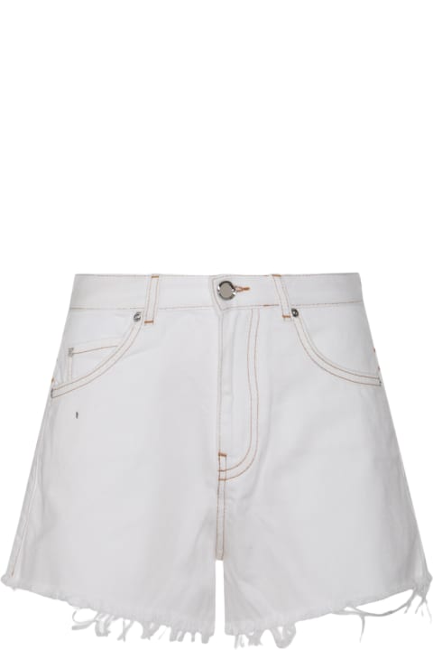 Pinko for Women Pinko White Cotton Shorts