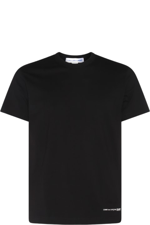 メンズ新着アイテム Comme des Garçons Black Cotton T-shirt