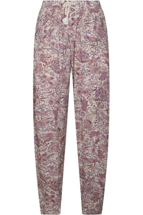 Marant Étoile Pants & Shorts for Women Marant Étoile Ecru And Purple Pants