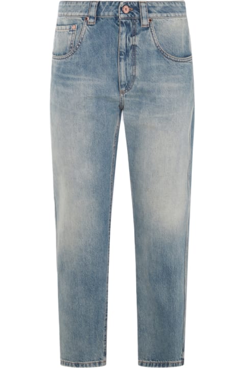 Jeans for Women Brunello Cucinelli Light Blue Cotton Denim Jeans