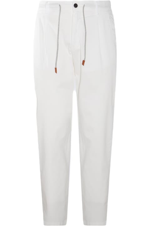 Fashion for Men Eleventy White Cotton Pants