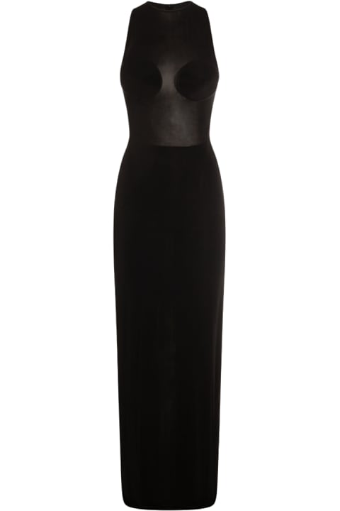 Jean Paul Gaultier Dresses for Women Jean Paul Gaultier Black Viscose Maxi Dress