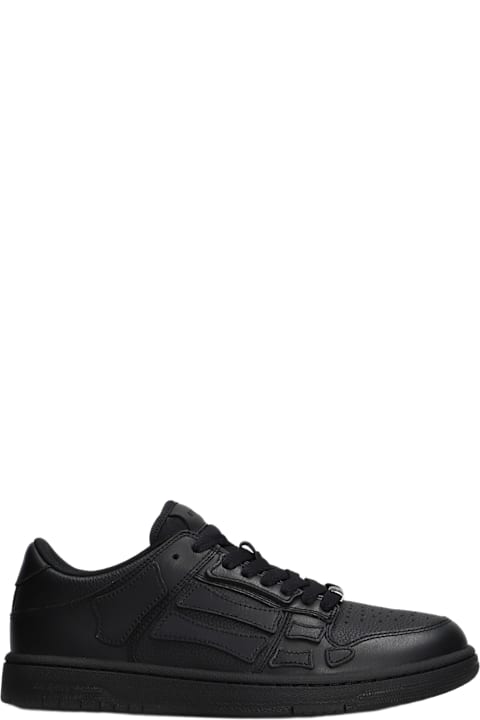 AMIRI for Men AMIRI Skel Top Low Sneakers In Black Leather