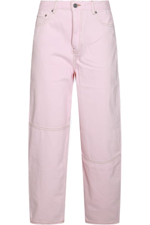 Ganni for Women Ganni Pink Cotton Denim Jeans