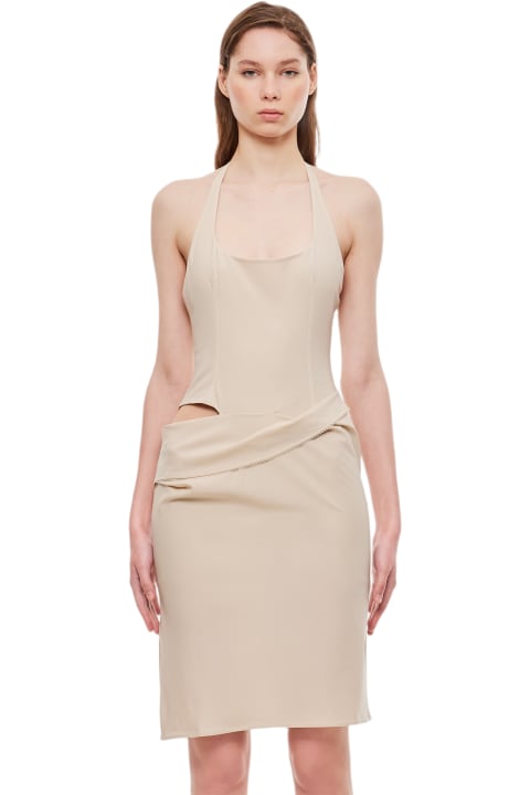 Jacquemus Clothing for Women Jacquemus La Robe Hielo Stretch Wool Dress