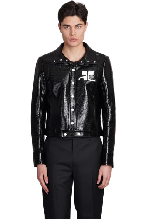 Courrèges Coats & Jackets for Men Courrèges Casual Jacket In Black Polyuretan