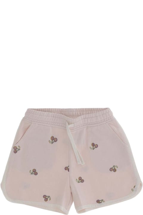 Bonpoint Bottoms for Girls Bonpoint Cotton Shorts With Cherries Pattern