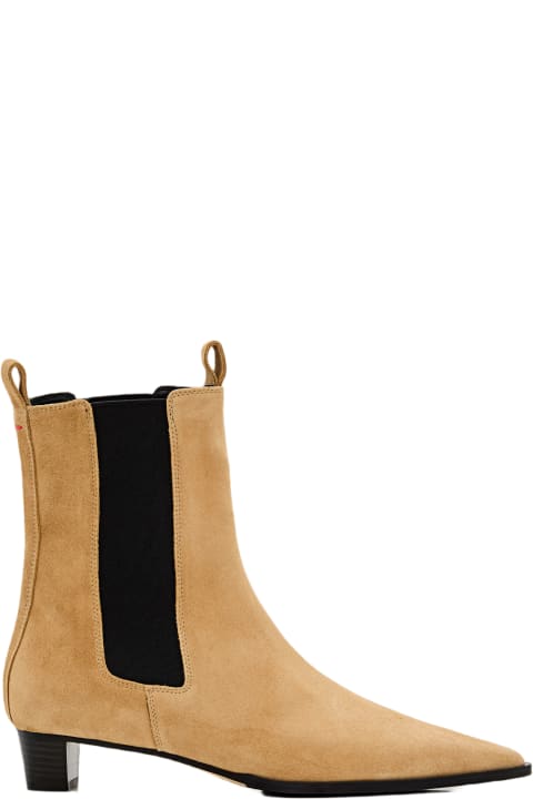 aeyde أحذية برقبة لـ السيدات aeyde Kiki Leather Pointed Toe Boots