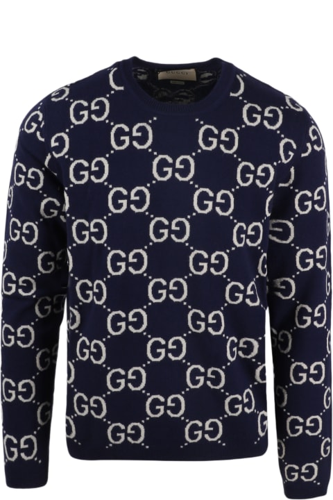 メンズ Gucciのニットウェア Gucci Gg Jacquard Sweater