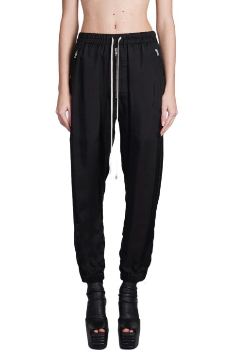 Rick Owens for Women Rick Owens Track Pants In Black Polyamide Polyester