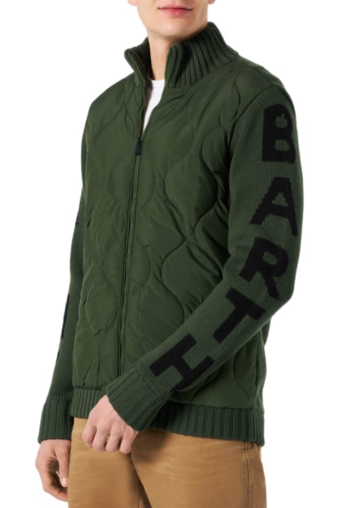 MC2 Saint Barth Clothing for Men MC2 Saint Barth Man Military Green Padded Jacket