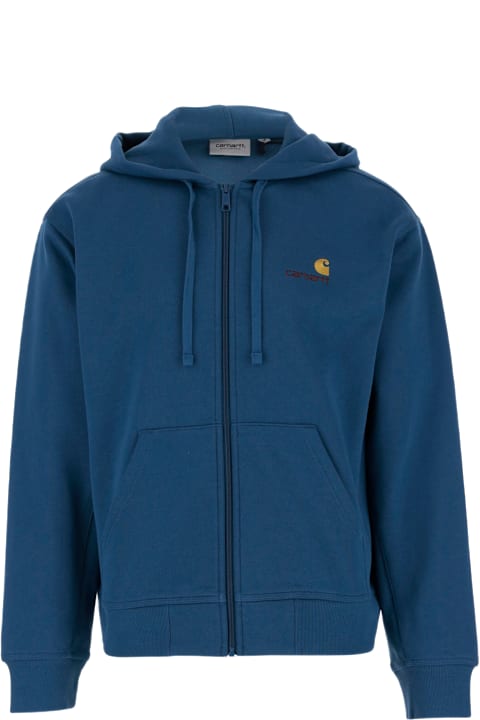 Carhartt سترات لـ القسم الرجالي Carhartt Cotton Blend Sweatshirt With Logo