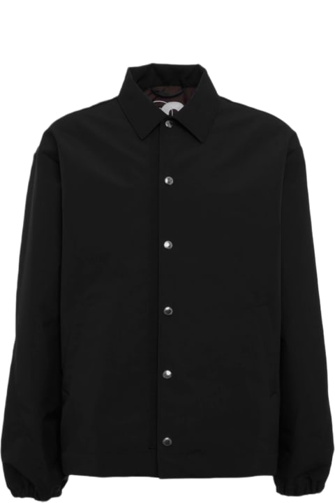Khrisjoy Coats & Jackets for Men Khrisjoy Coach Jacket Black nylon windproof coach jacket - Coach Jacket