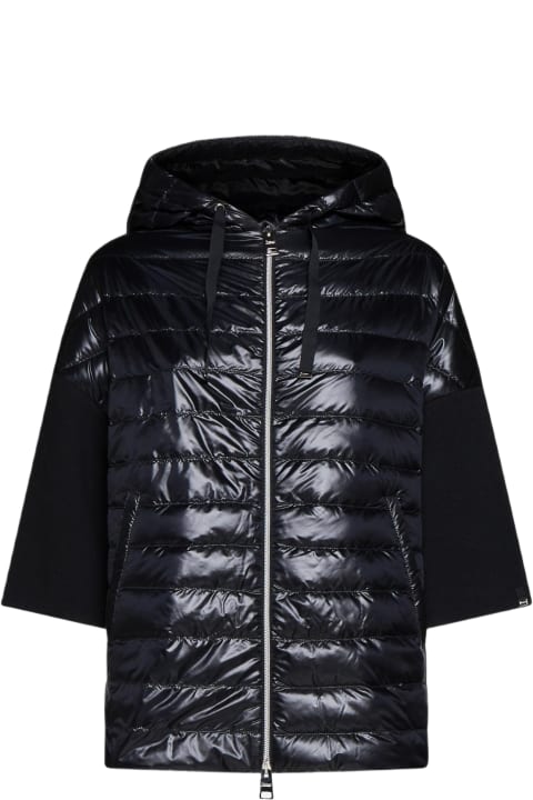 Herno for Women Herno Hooded Quilted Nylon Down Jacket