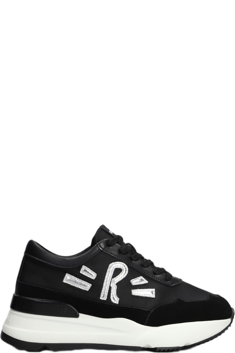 ウィメンズ Ruco Lineのスニーカー Ruco Line R-evolve Sneakers In Black Suede And Leather