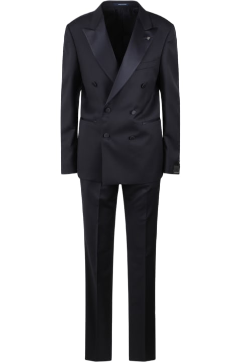 Suits for Men Tagliatore Double Breasted Tailored Suit