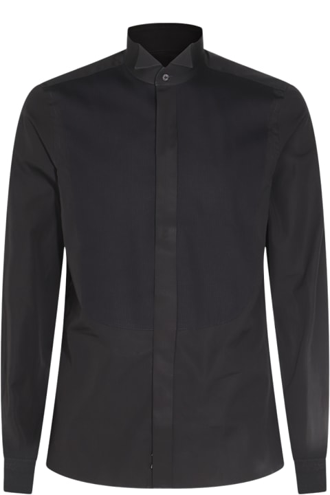 Canali for Men Canali Black Cotton Shirt