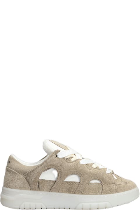 Paura for Men Paura Santha 1 Total Sneakers In Taupe Suede