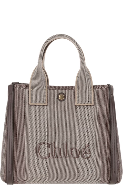حقائب لـ السيدات Chloé Chloé Carry Small Canvas Tote Bag