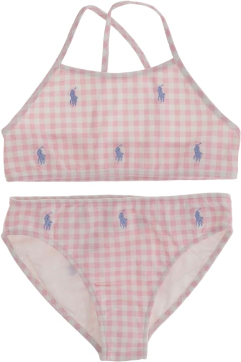 Swimwear for Girls Polo Ralph Lauren Stretch Nylon Bikini With Logo
