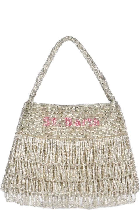 Homeware MC2 Saint Barth Shiny Silver Mini Bag Pearl