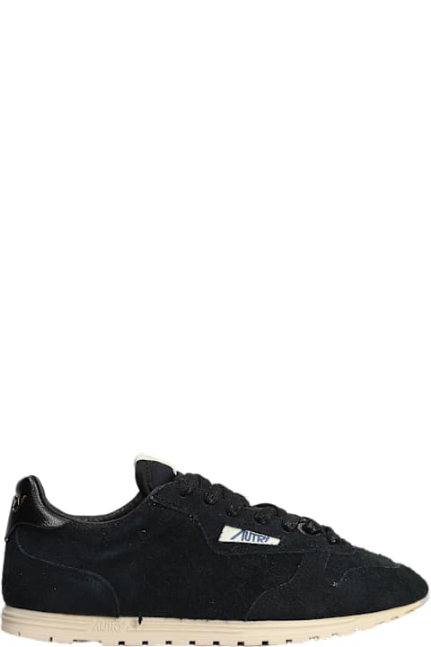 Autry Sneakers for Women Autry Windspin Sneakers In Black Suede